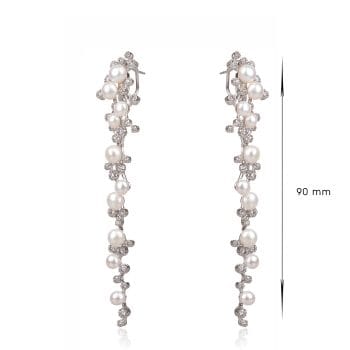 Сребърни обеци - Pearl precious - Image 2
