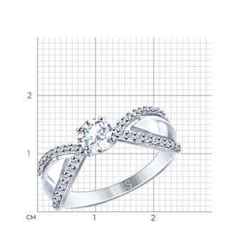 Сребърен пръстен - Santan CZ Swarovski - Image 3