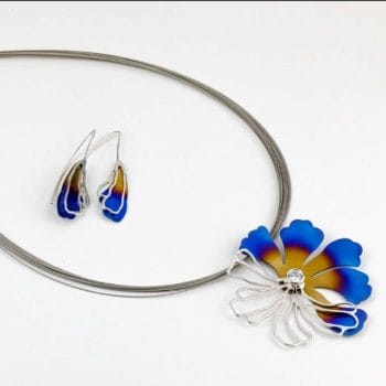 Сребърно колие - Floret Titanium - Image 2