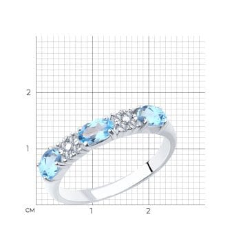 Сребърен пръстен - Blue topaz Aula - Image 5