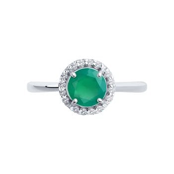 Сребърен пръстен - Green agate Nova - Image 4