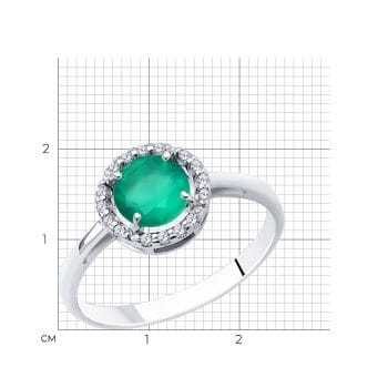 Сребърен пръстен - Green agate Nova - Image 5