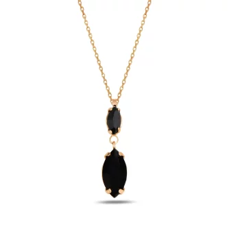 сребърно колие, кристали Swarovski, розова позлата, SWAROVSKI Maestro