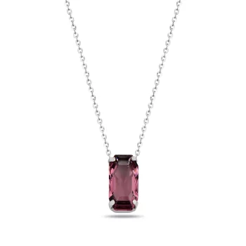сребърно колие, кристали Swarovski, родиево покритие, SWAROVSKI Maestro