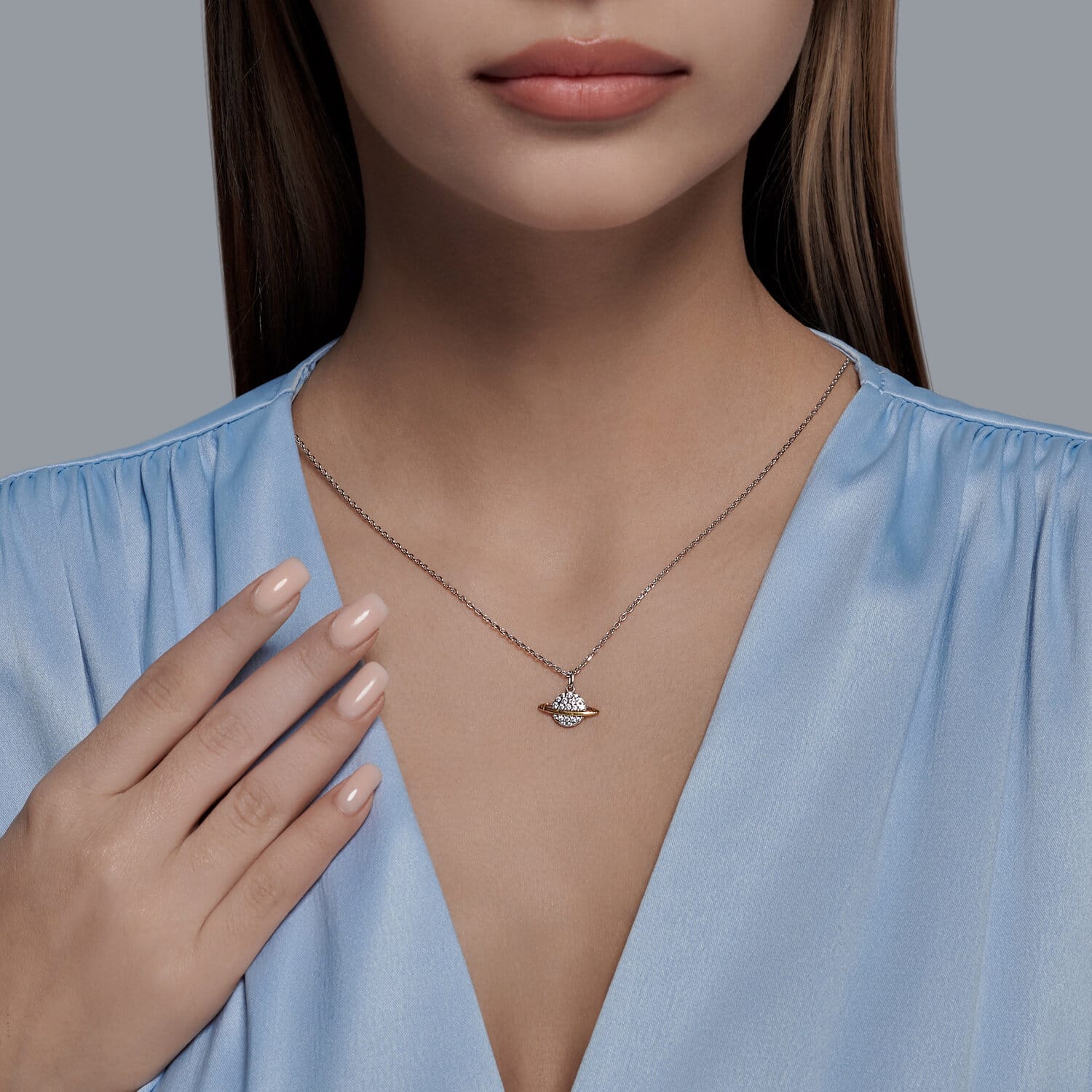 Нежно сребърно колие за жени | Selina Jewellery