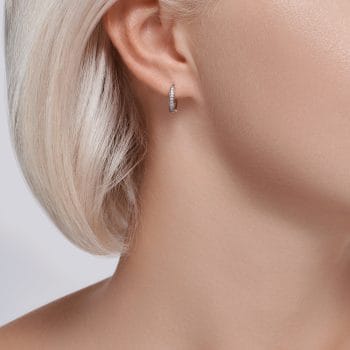 Сребърни обеци - Everyday Sparkle - Image 2