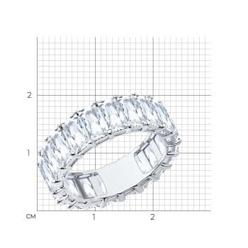Сребърен пръстен - Vogue ring white - Image 4